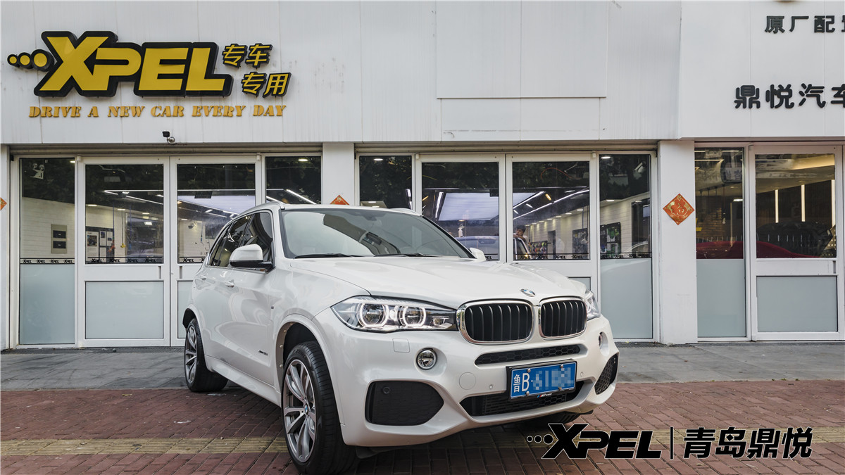 心中有风景，处处有花香——宝马X5 M运动豪华型青岛鼎悦装贴XPEL隐形车衣透明膜