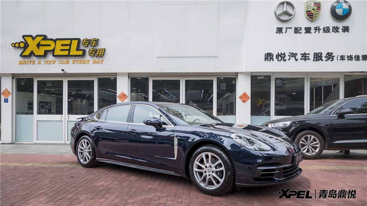 【往后余生只要你】19款保时捷Panamera 4 行政加长版2.9T青岛鼎悦装贴XPEL隐形车衣透明膜