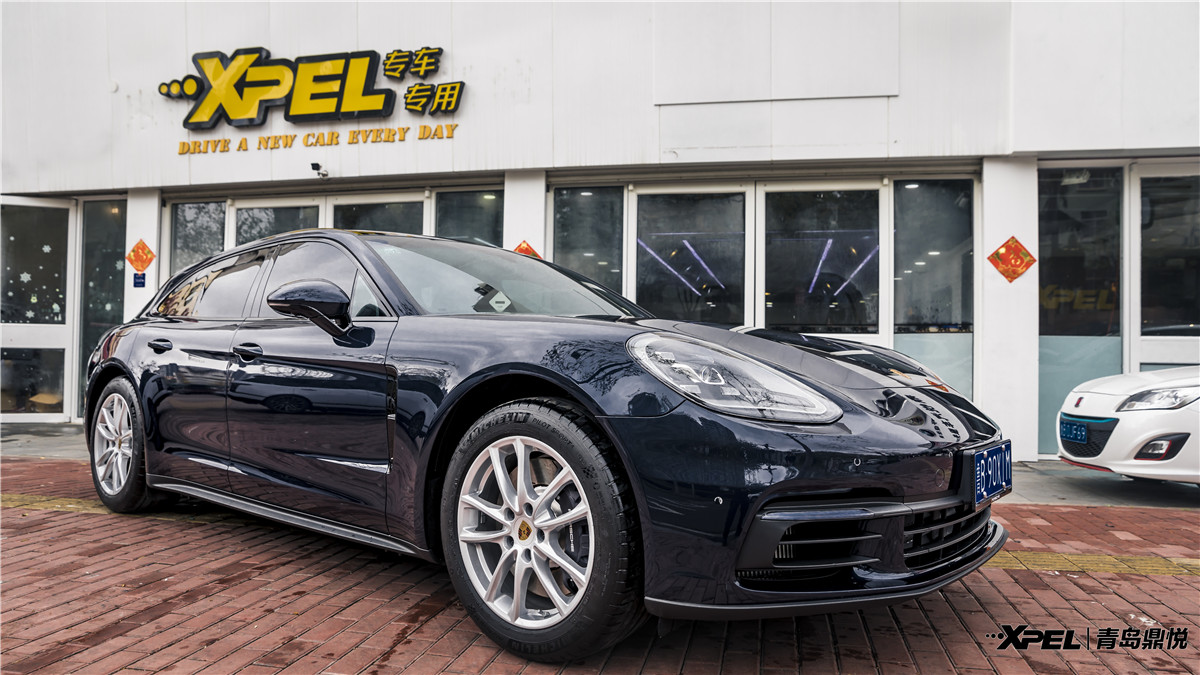 最美旅行车，没有之一——19款保时捷Panamera4 Sport Turismo青岛鼎悦贴XPEL LUX PLUS隐形车衣透明膜