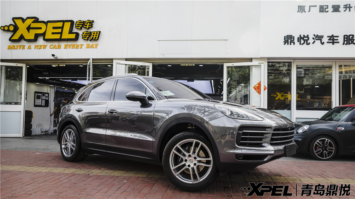 果真不同凡响——保时捷Cayenne 3.0T青岛鼎悦装贴XPEL LUX PLUS 隐形车衣透明膜