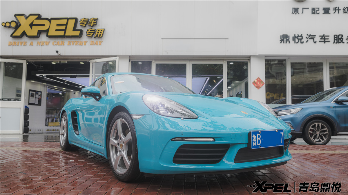【动人的颜值】保时捷718Cayman 青岛鼎悦装贴XPEL隐形车衣透明膜