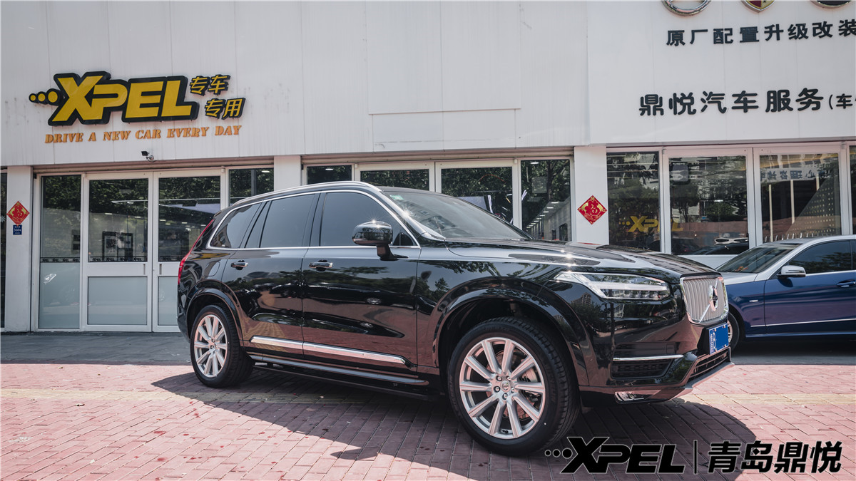 “沃”们一起学猫叫——19款沃尔沃V90+XC90七座版兄弟俩来青岛鼎悦装贴XPEL隐形车衣透明膜